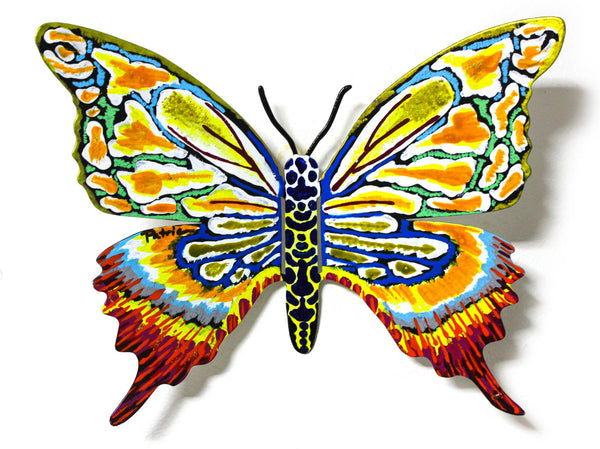 Patricia Govezensky- Original Painting on Cutout Steel "Butterfly CCXVII"