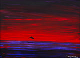 Wyland- Original Painting on Canvas "Sunset Sea"