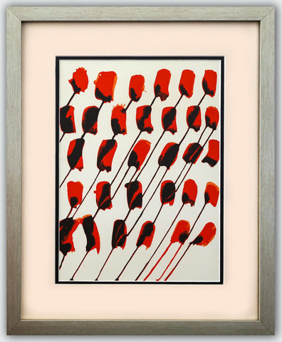 Alexander Calder- Lithograph "DLM156 - COMPOSITION TACHES ROUGES"