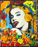 Nastya Rovenskaya- Original Mixed Media on Paper "Marilyn Monroe I"