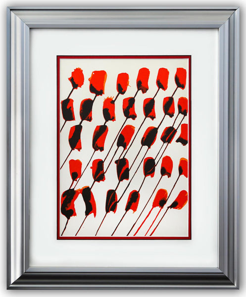 Alexander Calder- Lithograph "DLM156 - Composition taches rouges"