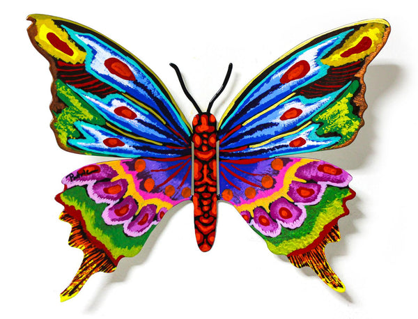 Patricia Govezensky- Original Painting on Cutout Steel "Butterfly CLXXXVII"