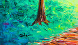 Svyatoslav Shyrochuk- Original Oil on Canvas "Walking Through the Park"