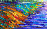 Svyatoslav Shyrochuk- Original Oil on Canvas "Through the River"