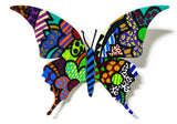 Patricia Govezensky- Original Painting on Cutout Steel "Butterfly CCXXXV"