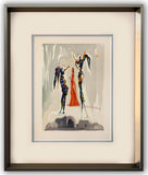 Salvador Dali- Original Color Woodcut on B.F.K. Rives Paper "Paradise 27"