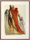 Salvador Dali- Original Color Woodcut on B.F.K. Rives Paper "Purgatory 5"