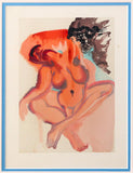 Salvador Dali- Original Color Woodcut on B.F.K. Rives Paper "Purgatory 3"