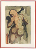 Salvador Dali- Original Color Woodcut on B.F.K. Rives Paper "Purgatory 6"