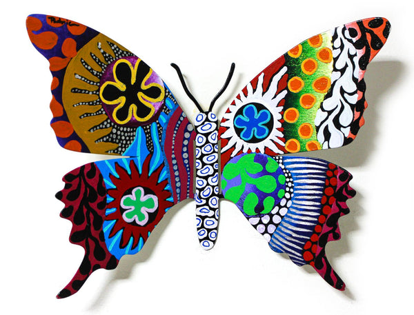 Patricia Govezensky- Original Painting on Cutout Steel "Butterfly CXCIII"