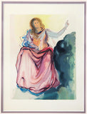 Salvador Dali- Original Color Woodcut on B.F.K. Rives Paper "Paradise 4"