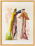 Salvador Dali- Original Color Woodcut on B.F.K. Rives Paper "Purgatory 27"