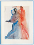 Salvador Dali- Original Color Woodcut on B.F.K. Rives Paper "Paradise 18"