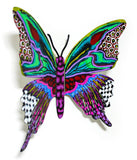 Patricia Govezensky- Original Painting on Cutout Steel "Butterfly CCXXX"