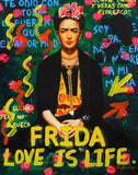 Nastya Rovenskaya- Original Mixed Media on Paper "Frida Kahlo"