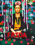 Nastya Rovenskaya- Original Mixed Media on Paper "Frida Kahlo"