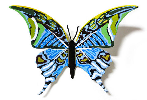 Patricia Govezensky- Original Painting on Cutout Steel "Butterfly CCLV"