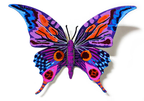 Patricia Govezensky- Original Painting on Cutout Steel "Butterfly CCLVII"