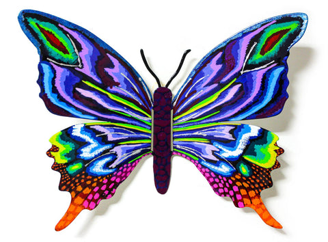 Patricia Govezensky- Original Painting on Cutout Steel "Butterfly CCXI"