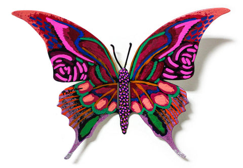 Patricia Govezensky- Original Painting on Cutout Steel "Butterfly CCLX"