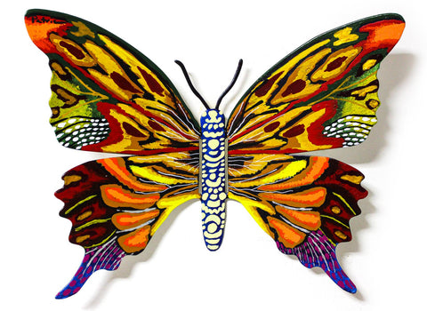 Patricia Govezensky- Original Painting on Cutout Steel "Butterfly CCXIV"