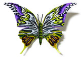 Patricia Govezensky- Original Painting on Cutout Steel "Butterfly CCLXV"