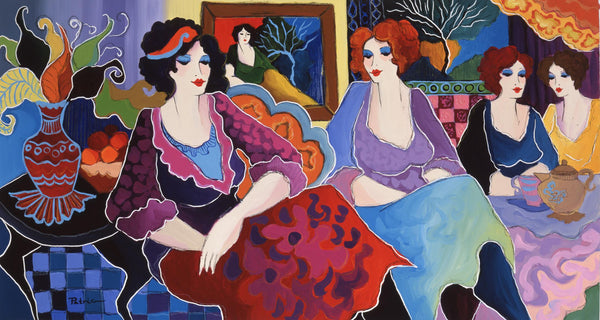 Patricia Govezensky- Original Giclee on Canvas "Cafe Laguna"