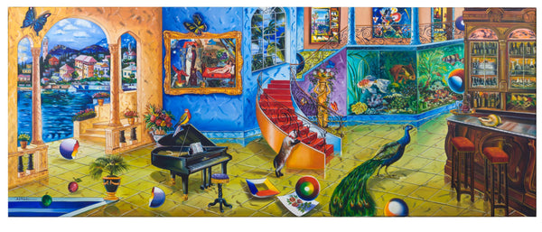 Alexander Astahov- Original Giclee on Canvas "Beautiful Mess"