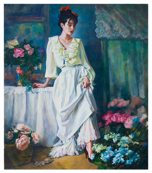 Igor Semeko- Original Giclee on Canvas "Classy Lady"