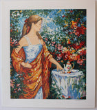 Igor Semeko- Set of 5 Serigraph on Paper "Tea Time, Peaceful Moments, After the Rain, Sisters, Beauty by the Seaside"