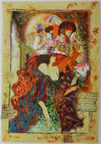 Sergey Kovrigo- Set of 6 Serigraph on Paper "Rendezvous, Friendship, Pleasures, Red Bouquet, Wine and Roses, Sunshine Roses"