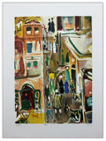 Nachum Gutman- Original Lithograph "A Street In Jaffa"