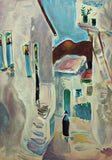 Nachum Gutman- Original Lithograph "Alley In Safed"