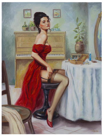 Taras Sidan- Original Giclee on Canvas "Graziana"
