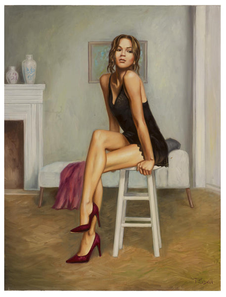 Taras Sidan- Original Giclee on Canvas "Anya"